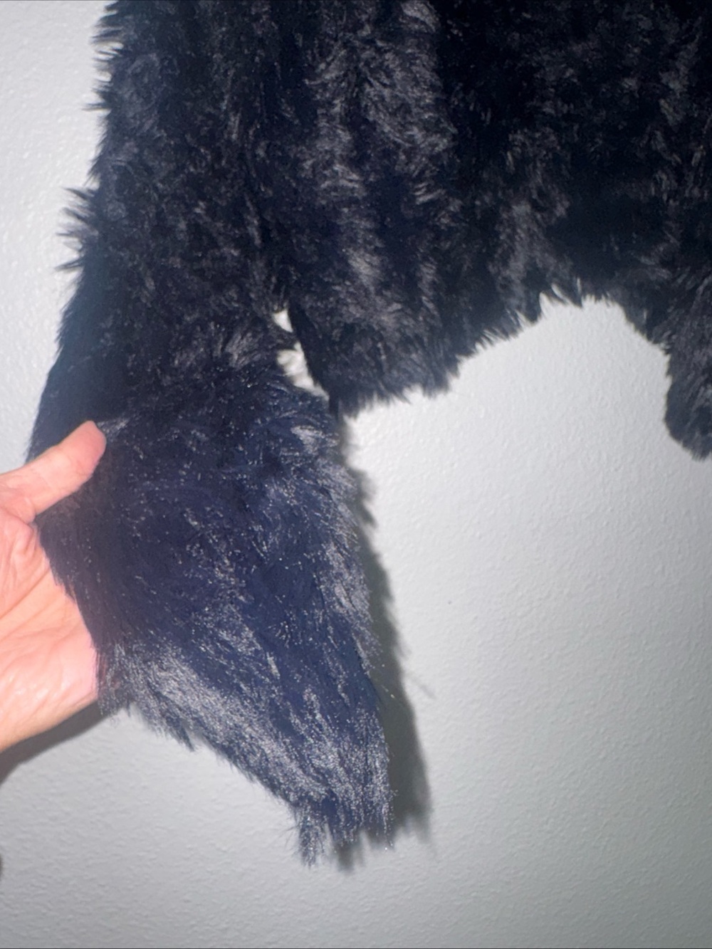 Black Faux Fur Shrug Bolero Jacket Open Front cardigan size small/medium formal - Picture 3 of 8
